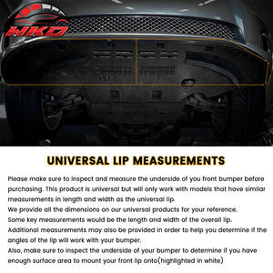 Universal A Style 3PCS Adjustable Front Bumper Lip <b>Spoiler</b> Splitter Gloss Black High Quality Body Kit - Product Image 6