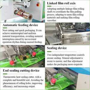 Machine d'emballage automatique miniature pour pains, glaces, sucettes glacées, emballage en HDPE, petite taille - Product Image 3