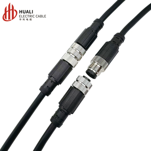 Konektor plug penerbangan M12, konektor tahan air pria dan wanita dengan 4/5/8p, untuk koneksi sensor-ke-soket dengan kabel - Product Image 6