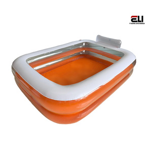 Trong suốt PVC vuông Hồ bơi bơm hơi cho người lớn trẻ em trong nhà mùa hè nước bên đồ chơi cho bé giật gân nhà mùa hè nước chơi - Product Image 1