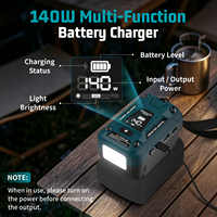 Chargeur rapide USB-C PD3.1 pour batterie 18V - Source d'alimentation portable avec double sortie USB-C (280W) et USB-A pour appareils électroménagers