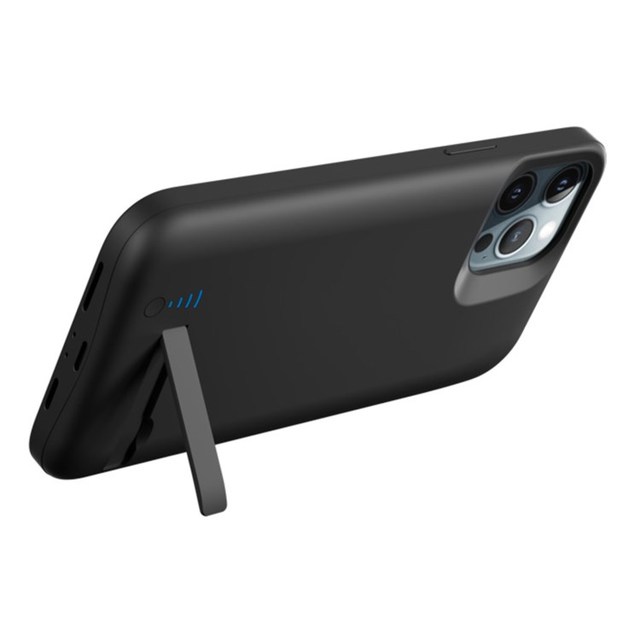 6000mAh Soft TPU With Kickstand Power Bank case for iPhone 12 Pro Max 13 Pro Max Charging Phone case