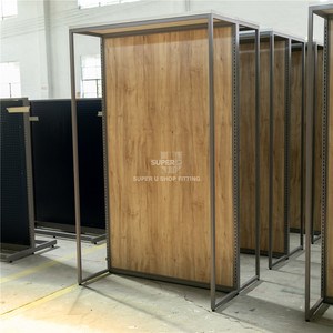 Sàn gỗ bền Rack hiển thị cho cửa hàng quần áo may mỹ phẩm hiển thị đứng với kết thúc đánh bóng cho triển lãm kệ - Product Image 5