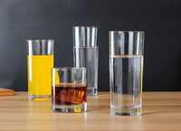 Verres Collins Highball de style américain en verre sodocalcique sans plomb de haute qualité, fabriqués à la machine, avec logo personnalisé pour restaurant/bar