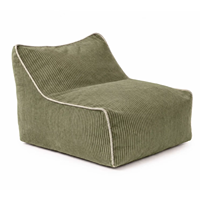 Fauteuil pouf pour enfants en velours côtelé, rembourrage en mousse déchiquetée haute densité, canapé paresseux pour enfants