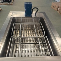 Machine à glaces en acier inoxydable à 2 moules, faible bruit, pour la vente au détail de boissons
