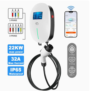 Nuevo Cargador de Pared para Garaje, 7KW 11KW 22KW, Desbloqueo con Tarjeta RFID, Control por Aplicación, Luz LED de Estado, Cable de TPU Grueso, Carga AC - Product Image 3