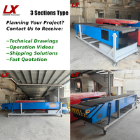 Convoyeur à bande portable Lianxin avec bande PVK de 3,0 mm pour système de déchargement de remorque, hauteur réglable, vitesse de 10 à 60 m/min