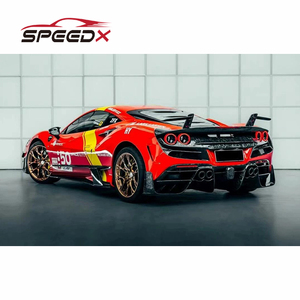 Kit de Carrocería de Fibra de Carbono Estilo MSY para Ferrari <span class=keywords><strong>F8</strong></span>, Parachoques Delantero de Fibra de Carbono, Difusor de Parachoques Trasero, Faldones Laterales - Product Image 2