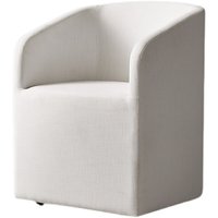Chaise de salle à manger RH traditionnelle, style nordique minimaliste, en tissu de lin, aspect antique |   Chaise Compact-Space Tiger |   Personnalisable