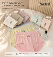 Braguitas de mujer al por mayor de color liso sin costuras con letras, de tiro medio, suaves, transpirables, de alta elasticidad, con refuerzo antibacteriano 7A, ODM de fábrica