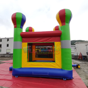 Château gonflable commercial pour enfants, château gonflable coloré en forme de montgolfière, structure gonflable en PVC pour sauter - Product Image 4
