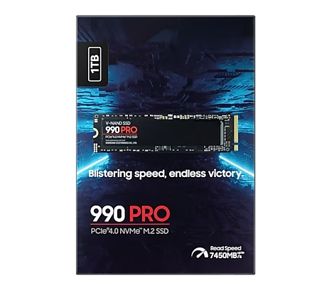 990 PRO 1T PCIe 4.0 NVMe M.2  Opponent-blasting Speed Longer-lasting SSD