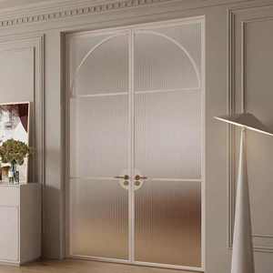 Puertas y Ventanas Plegables de Acero de Diseño Moderno y Lujo para la Ciudad de Lusail, Catar, Nuevas para Sala de Estar, Hotel u Oficina, Panel de Muebles Metálicos - Product Image 2