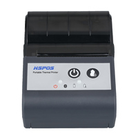 Imprimante thermique portable HSPOS 591AI 58 mm, 80 mm/s, USB BT, batterie 1500 mAh, 6 heures d'autonomie pour Android IOS POS
