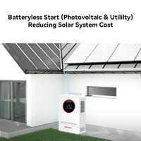 DEMUDA 8KW US Güneş Enerjisi Hibrit İnvertör Düşük Frekanslı Saf Sinüs Dalgası 120v 240v 10kw 48v Ayrık Tek Fazlı İnvertör Güneş Enerjisi Sistemi için