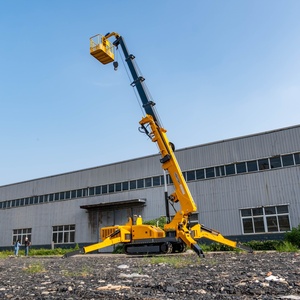 Mini-grue araignée portable de 3 tonnes, 5 grue araignées compactes, grue sur chenilles avec rotation à 360 degrés pour toiture, certifiée CE - Product Image 1