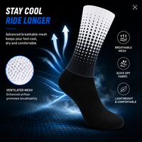 Chaussettes de cyclisme à motif de points, chaussettes de vélo, chaussettes de sport