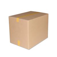 Boîtes en carton ondulé kraft robustes personnalisées, auto-assemblables, imprimées en quatre couleurs, recyclables, conformes aux normes d'emballage européennes et américaines