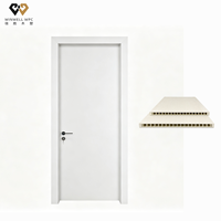 Porte en WPC moderne, écologique, facile à installer, à assemblage rapide, étanche, anti-termites, insonorisée, pour suite