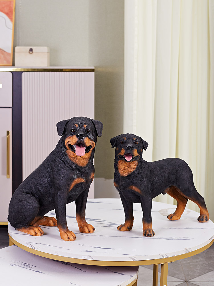 Rottweiler, statue miniature / buste de chien, édition limitée, Art Dog FR