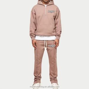 Sweat à capuche surdimensionné pour hommes personnalisé contrat de sport point lourd recadrée <span class=keywords><strong>pull</strong></span> sur fermeture éclair hiver 1/4 sweats à capuche zippés pour hommes - Product Image 1