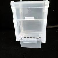 Distributeur automatique de nourriture pour oiseaux KWS en plastique avec écran LCD et réglage de l'heure pour perroquets, pigeons et autres oiseaux – Bols pour cage à oiseaux
