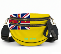 Sac à bandoulière léger pour femme avec fermeture éclair, motif drapeau de Niue, sac de loisirs patriotique