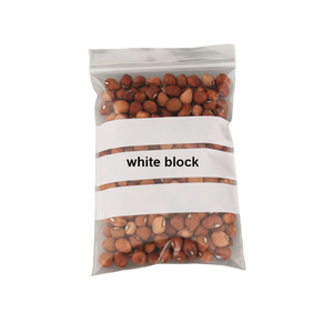 <b>Clear</b> Writable Gravure Printed PE Strip White Block Reclosable Zip Lock <b>Recyclable</b> Plastic <b>Bag</b> - Product Image 1