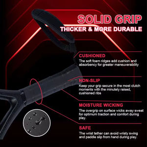 Raquettes de tennis et de paddle légères en fibre de carbone 12k personnalisables de haute qualité avec grip EVA haute résistance, nouvelle arrivée Chine - Product Image 3
