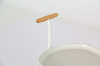 Table d'appoint style nordique avec chariot lune - Étagère de rangement créative pour salon et cuisine