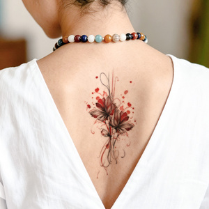 <span class=keywords><strong>Tatouage</strong></span> temporaire personnalisé imperméable, papillon et fleurs, imprimé par transfert d'eau, personnalisable, pour <span class=keywords><strong>bras</strong></span>, <span class=keywords><strong>femme</strong></span>, jusqu'à 1 semaine - Product Image 3