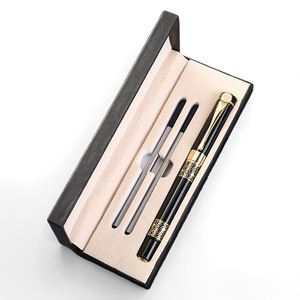 Luxury Vintage Metal Fountain <b>Pen</b> Unique Executive Custom Ink Logo Printed Stainless Steel Tip 0.5mm Branded Fancy Gift <b>Box</b> - Product Image 4