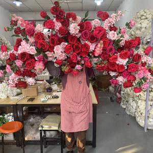 Ifg Nhà cung cấp tiệc cưới Fuchsia và hồng hồng 5ft hoa vòm - Product Image 5