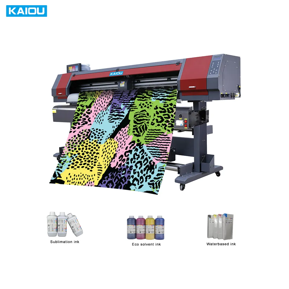 Stampante digitale 1.9m Dx5 I3200 Xp600 Plotter grande formato tela per stampa Banner in vinile stampante Eco solvente