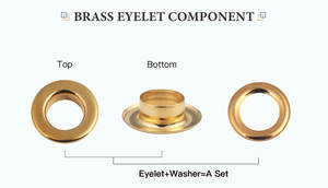 סיטונאי באיכות גבוהה אישית בצורת לב עפעפיים בגדים נעליים תיק אתחול אביזרים פליז עפעפיים עם gromet עבור תג - Product Image 4