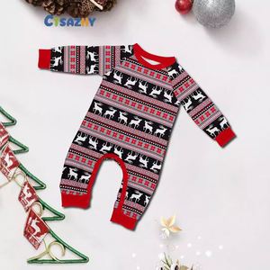 Conjunto de Pijamas Navideños para Mujer, Estampado de Feliz <span class=keywords><strong>Navidad</strong></span>, Dos Piezas, Traje de <span class=keywords><strong>Pareja</strong></span> para Madre e Hija - Product Image 5