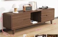Ensemble meuble TV et table basse en bois massif moderne et durable pour petit salon, chambre ou hôtel – Usage quotidien