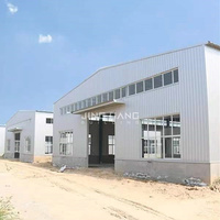 Hangar industriel préfabriqué et personnalisé, résistant au vent, pour atelier, hangar à volailles, bâtiment à structure métallique