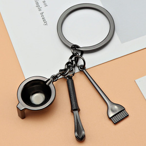 Mini sèche-cheveux créatif, peigne, <span class=keywords><strong>ciseaux</strong></span>, porte-clés, design <span class=keywords><strong>de</strong></span> dessin animé, fonctions <span class=keywords><strong>de</strong></span> lavage, coupe et séchage, pour hommes, pour pendentif ou usage professionnel - Product Image 2