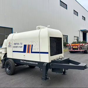 مقطورة صينية من سلسلة <span class=keywords><strong>HBT</strong></span> بجهاز تحكم عن بعد محمولة على شاحنة نقل معدات خرسانة 30 م 3/ساعة مضخة مقطورة خرسانة - Product Image 2