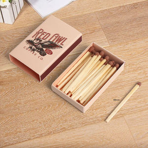 Custom Classic Hotel Color Matching Safety Matches Box White Head 25pcs Personal Logo Printing Paper <strong>Car</strong> Cigarette Box for - Product Image 3