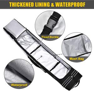 Bolsa de Transporte para Tabla de Snowboard y Esquí con Ruedas, Personalizada de Fábrica, Doble Acolchado, para Viajes en Avión - Product Image 3