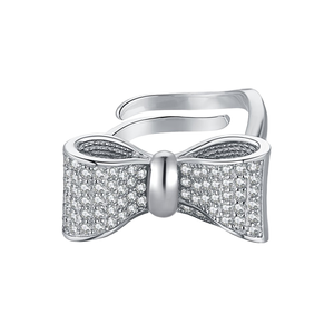 Waterproof Trendy Wedding Engagement 18K Gold Plated 925 Silver <b>Dainty</b> Zircon <b>Ring</b> for Women - Product Image 1
