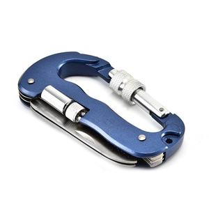 Coltello Multiuso da Esterno con Moschettone a Gancio a D in Lega di Alluminio Leggera con Chiusura a Molla per Alpinismo, Campeggio ed Escursionismo - Product Image 3