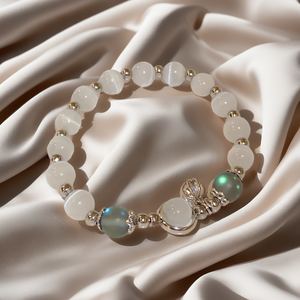 Bracelet en cristal opale bleu mer trésor clair de lune Bracelet élastique léger de luxe pour filles femmes bijoux accessoires - Product Image 6