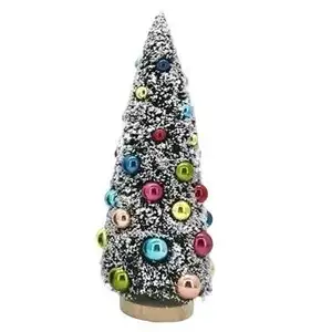 Пластиковые гальванизированные бусины, Настольная продукция на форме, Рождественское украшение, искусственное сизалевое дерево, украшение