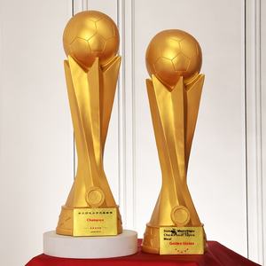 <span class=keywords><strong>Trophée</strong></span> <span class=keywords><strong>MVP</strong></span> en Résine Personnalisable pour Champions Sportifs, Créatif, Ballon d'Or pour Match de Football, Prix de Bienvenue, Médaille d'Argent - Product Image 3