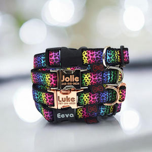Collar y correas duraderas de poliéster personalizables para mascotas: eleve el estilo de su amigo peludo con diseños elegantes personalizados - Product Image 1