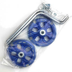 Ruedas auxiliares para bicicleta para niños, de 12 a 20 pulgadas, ajustables, metálicas, silenciosas, intermitentes, para entrenamiento de equilibrio en bicicleta para niños - Product Image 2